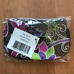 Vera Bradley Clip Zip ID